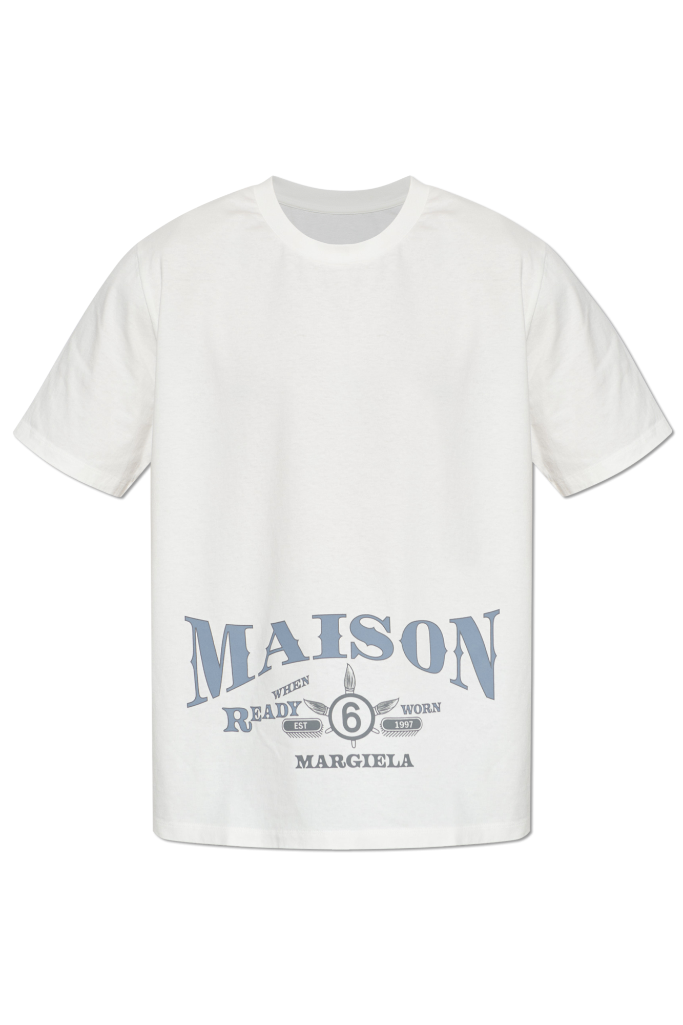 MM6 Maison Margiela T-shirt with printed logo | Men's | Vitkac